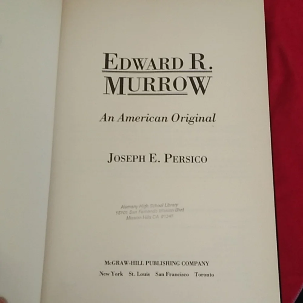 D- Edward R.Murrow